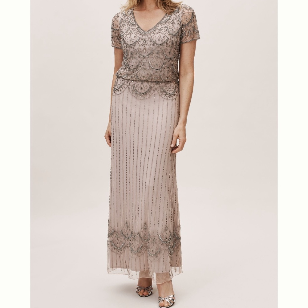 BHLDN Breena Beaded Dress Size 6 NWT
